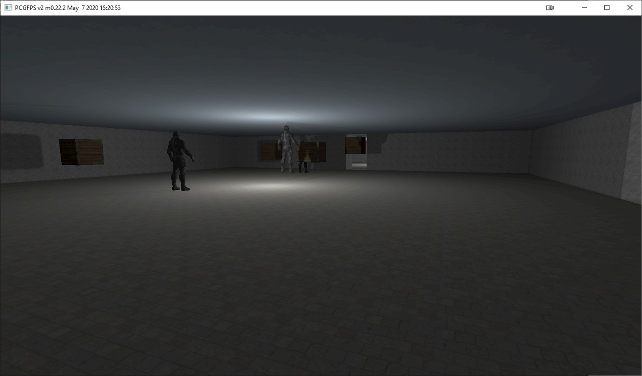 Screenshot: typical scene from the demo